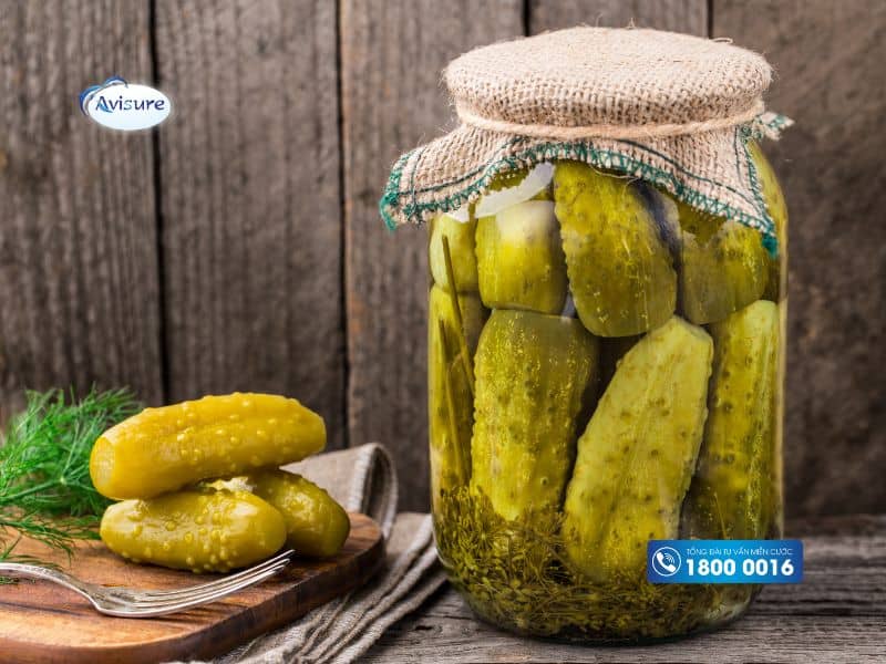 Dưa chuột muối - Thực phẩm chứa nhiều lợi khuẩn Probiotic